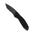Kershaw Blur Tanto Black Pocketknife, 3.4" Sandvik 14C28N Stainless Steel Recurved Blade, Assisted Thumb-Stud Opening EDC