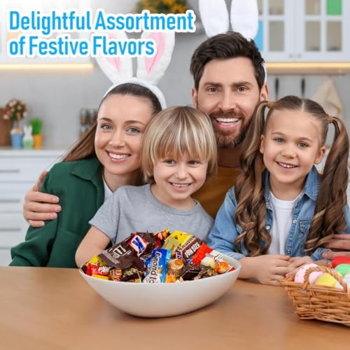Chocolate Candy Variety Pack, 5 Pounds, Approximately 250 Pieces, Individually Wrapped Mini Candy Bars, Bulk Assorted Mix for Office Candy Jars, Party Favors, Classroom Rewards