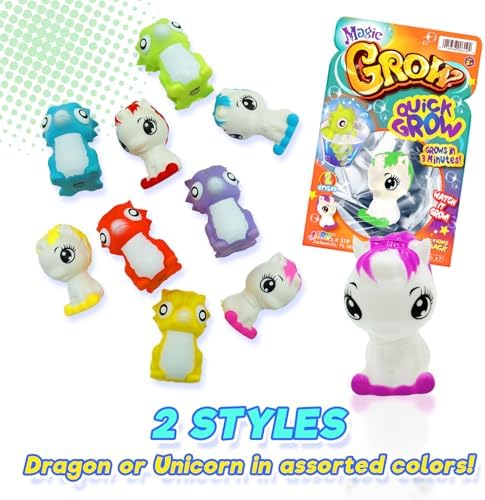 JA-RU Magic Grow Toy (24 Units Assorted) Place in Water & Grows 319-24