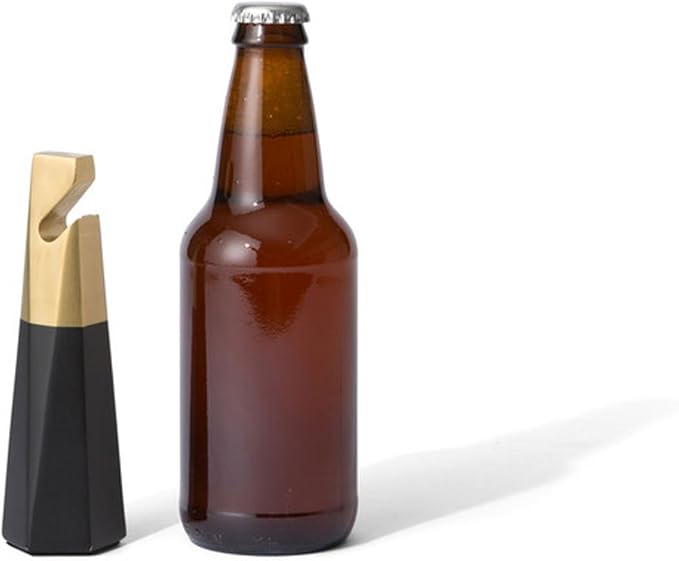 RBT Stainless Steel Bottle Opener (Black/Brass)