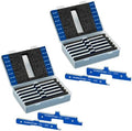 POWERTEC Router Setup Blocks & Table Saw Gauge 7PC Set, 2 Pack, 71579-P2