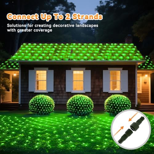 LitHome 21FT x 5FT Christmas Net Lights Outdoor Mesh Lights Connectable