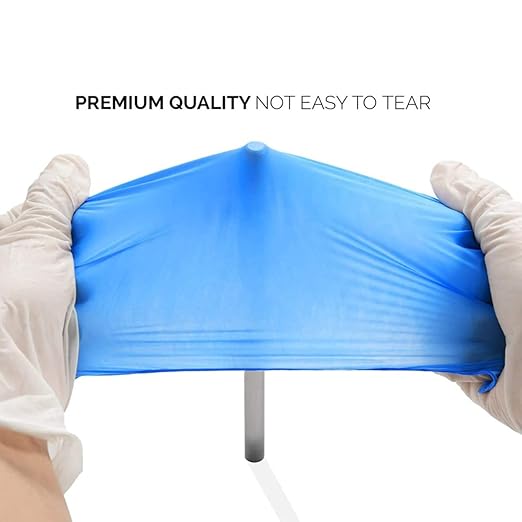 INTCO Basic Medical Synmax Vinyl Exam Gloves,Disposable Gloves - Latex-Free & Powder-Free for Medical,Cleaning,Food Safe- X-Large, BMPF-3004(Case of 1000,Blue)