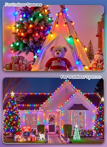 Vintage Christmas Lights Outdoor, 150Ft C9 String Lights with 75 LED Bulbs