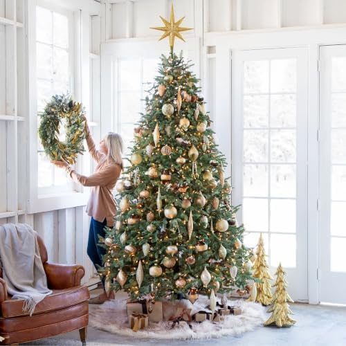 Balsam Hill BH Balsam Fir Full Tree - Realistic Artificial Christmas Tree with Premium Stand & Easy Assembly for Indoor Holiday Decorating, Unlit, 6.5ft