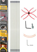 SootEater Rotary Chimney Cleaning System with 27 ft. Flexible White Rods