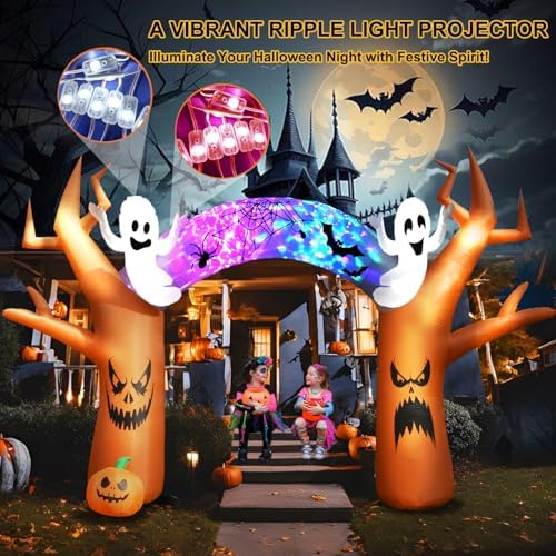17 FT Halloween Inflatable Tree Archway Outdoor Yard Decoration