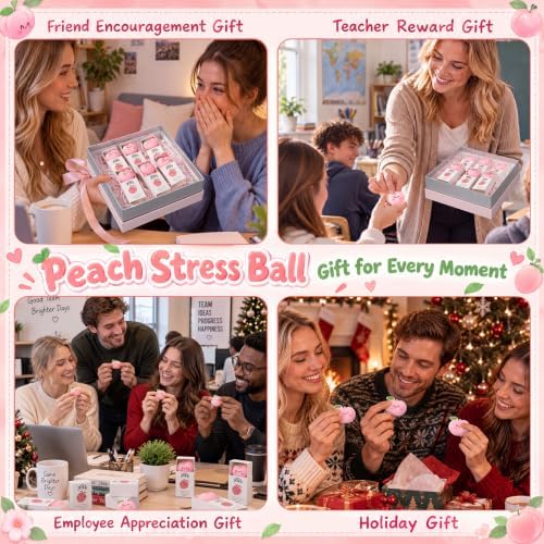 24 Sets Peach Gifts Support Party Favors with Boxes