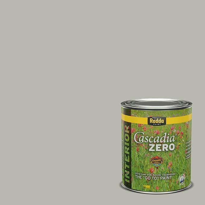 Rodda Paint CASCADIA ZERO Interior Semi-Gloss Paint & Primer in One, Quart, Silverado Ranch