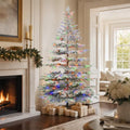 Hykolity 6ft Prelit Sparse Christmas Tree with 250 Multicolor LEDs
