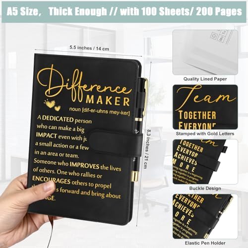 20 Pcs Employee Appreciation Gift Bulk Notebook Pen, Multicolor, Difference