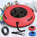44/47 Inch River Tube withPremium Canvas Cover, Towable Snow Tube for Winter Sports, Blue/Red