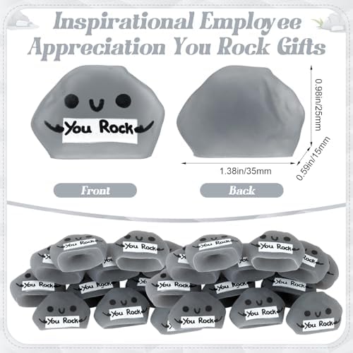 Thenshop 30 Pcs You Rock Stone Relief Favor Gifts