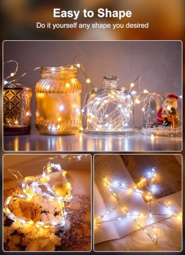 Brightown 12 Pack Battery Operated LED Fairy Lights for Xmas Decor