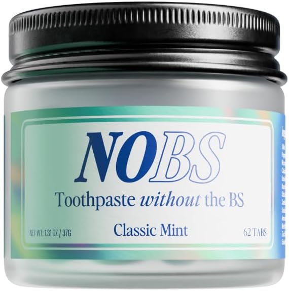 NOBS (No Bad Stuff) Toothpaste Tablets (1 Month) & NOBS Jr Bundle - Nano Hydroxyapatite, Fluoride Free, Eco & Travel Friendly - Remineralize with NHA
