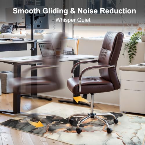 Anidaroel Office Chair Mat for Hardwood/Tile Floor, 48"x60" Desk Chair Mat for Office Gaming, Under Desk Rug for Rolling Chair, Anti-Slip Computer Chair Mats, Low-Pile Carpet Protector Rug