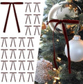 SIMISI RIBBON 24Pcs Christmas Velvet Ribbon Bows Decorations for Tree