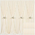 8 Panels Champagne Backdrop Curtain for Parties Wedding Baby Shower Wrinkle Free Photo Curtains Backdrop Drapes Fabric Decoration for Bridal Shower 40ft(W) x 10ft(H)