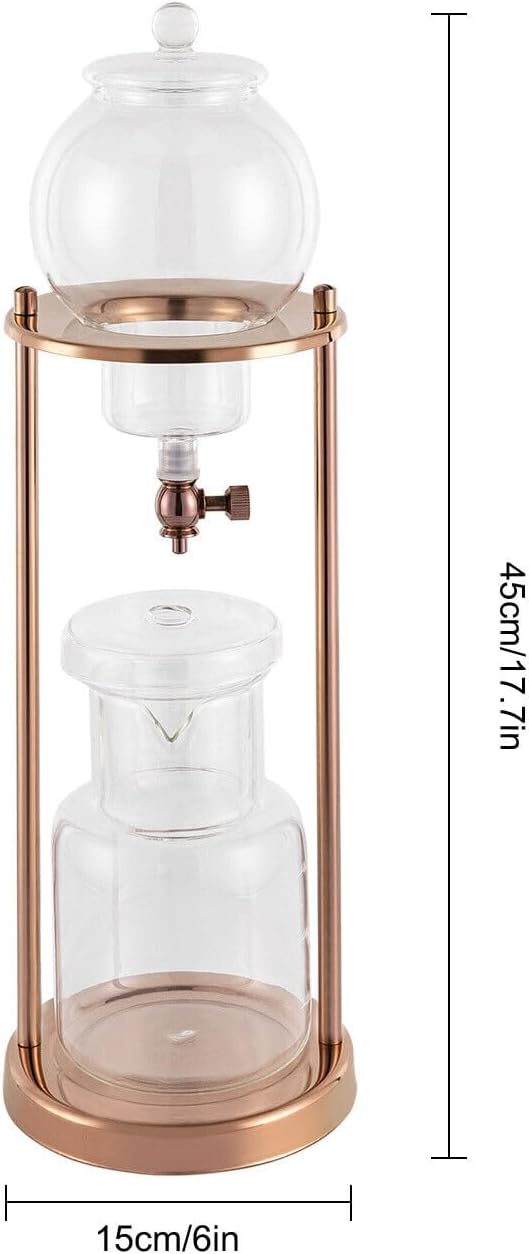 Gold Iced Coffee Dripper Cold Brew Drip Coffee Machine Ice Coffee Dripper 600ml