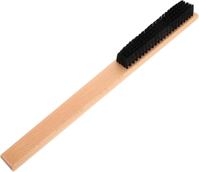 Baluue 2pcs Clothing Brush Wood Handle Lint for Clothing Coats and Blankets Compact Laundry Brush for Home and Travel Use and Reusable Cleaning Tool