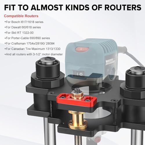 Router Lift, Precision Router Table Lift System, Durable Router Table Insert Plate, Router Lifts for Woodworking