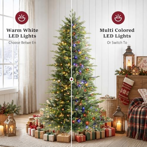SHareconn 6ft Prelit Artificial Aspen Christmas Tree with Remote Control