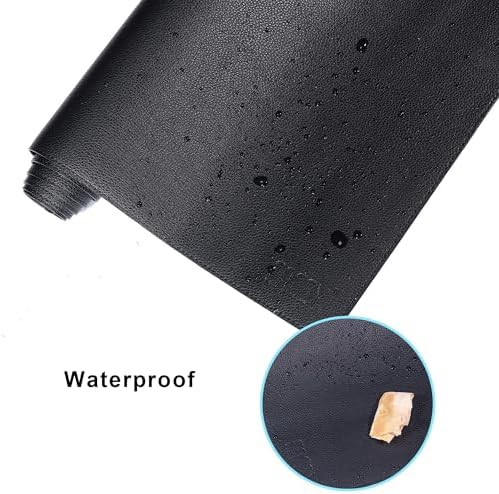 Cacoy 66.9'' x 27.5'' Leather Desk Pad Blotter Protector, Large Gaming Keyboard Mouse Pad, Faux Leather Desk Mat for Desktop and Laptop, Waterproof XXXL Extended Desktop Keyboard Mouse Mat, Black