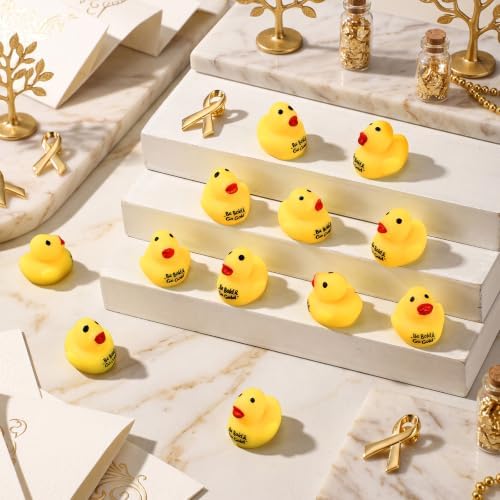 Thenshop 50 Pcs Childhood Cancer Awareness Bulk Duck Relief Favor