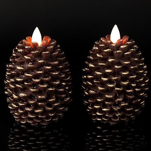 Wondise Flameless Candles with 6H Timer Battery Operated