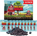 Final Boss Sour Fruit Candy, Sour Blueberries, Level 1, 10 Pack