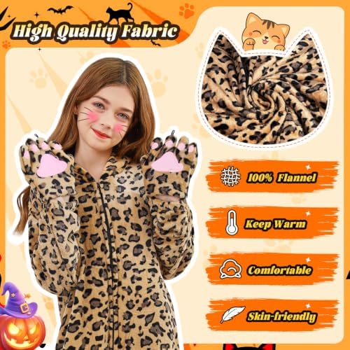 Halloween Cat Costume for Girls - Animal Costume Dress Up Gifts for Kids