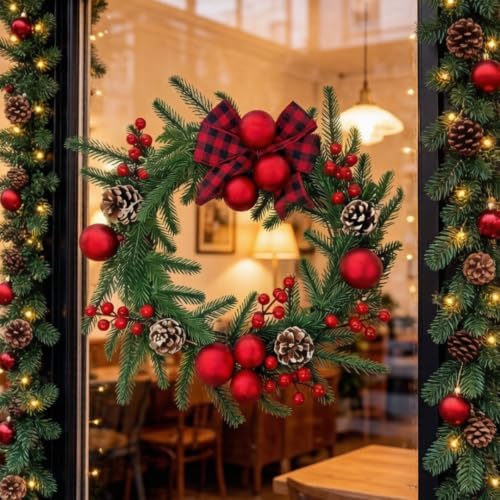 130ct Shatterproof Christmas Ornaments Red & White Candy Cane (RGB)