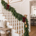 15FT Christmas Cedar Garland Real Touch Greenery for Mantle Decor