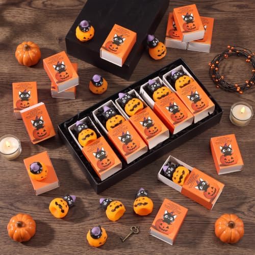 24 Sets Halloween Party Favors Cat in Pumpkin Toys Novetly Bag Stuffers
