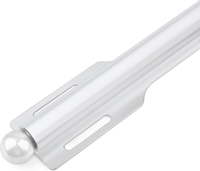 12" Valet Rod for Closet Pull Out (2 Pack, White)