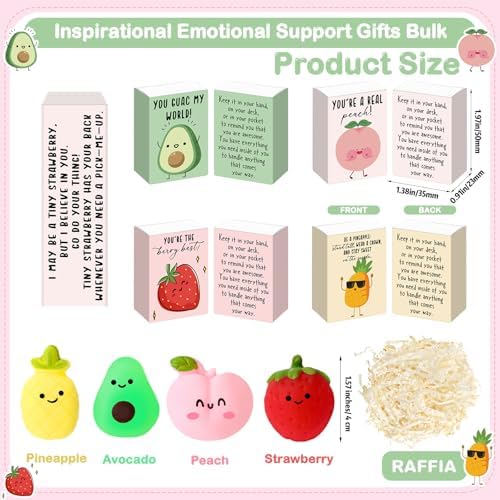 36 Sets Appreciation Fruit Gifts Inspirational Party Favors