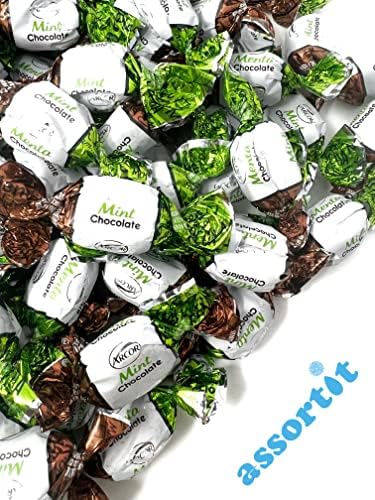 Chocolate Filled Mints, After Dinner Candy, Individually Wrapped, 96 Oz