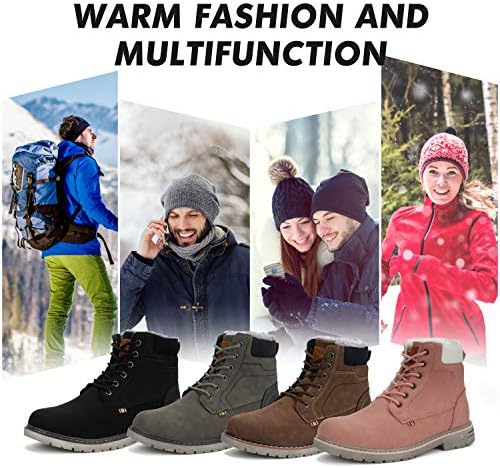 Mishansha Snow Boots for Women Warm Winter Hiking Boots Size 5.5-10.5
