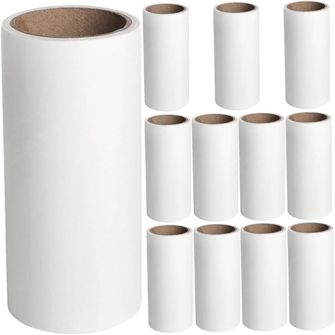 Toyvian 16pcs Refillable Lint Roller Set Sticky PET Hair Remover for Clothes Carpets Couches Multi-Function Household Lint Remover Convenient Tear-Off Feature