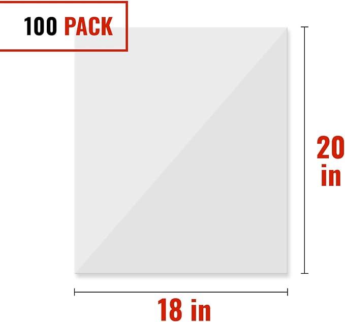 DL Wholesale BirdBags Turkey Bags, 18” x 20” 100 Pack, USA & EU-Approved, Freezer & Oven Safe, Great Heat-Safe 450*F Perfect for Cooking in Ovens & Brining, Heavy Duty Cook Bag for Turkeys