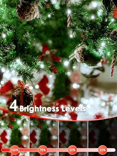 OZS Connectable 2PK 400LED, 164FT Christmas String Lights with Remote