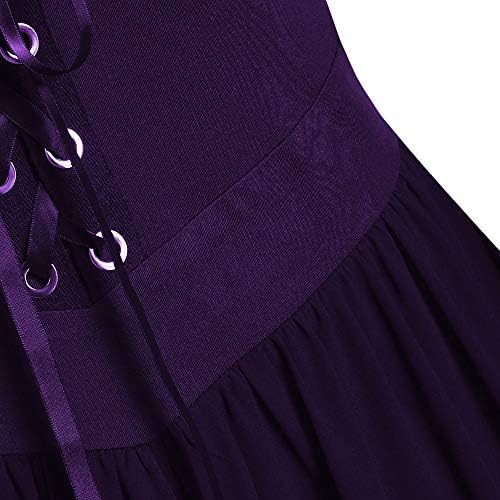 CHARMMA Women's Plus Size Butterfly Sleeve Gothic Halloween Dress