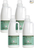 MRS. MEYER'S CLEAN DAY Liquid Fabric Softener Bottle, Basil Scent 32 Fl oz (Pack of 4)