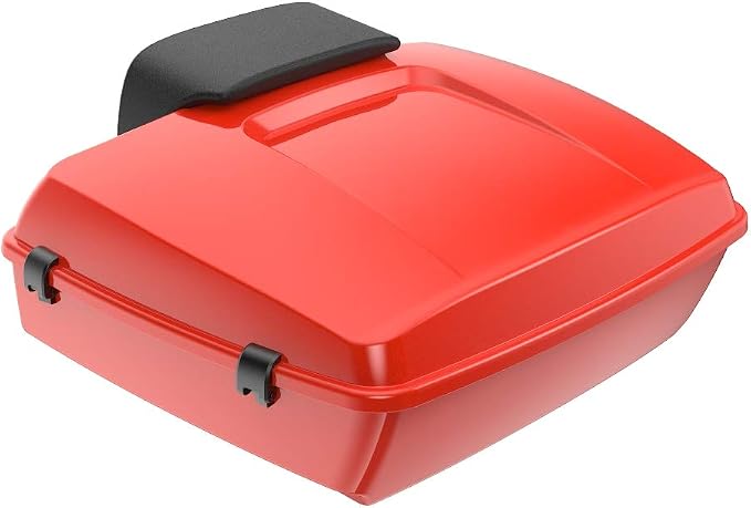 Advanblack Road Glide Tour Trunk Pack Laguna Orange Chopped Tour Trunk Pack Backrest Pad for '97-'25 Harley Touring Road King Street Glide Electra Glide CVO models