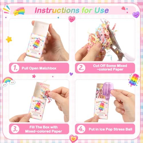 25 Sets Inspirational Gifts Ice Pop Party Favors