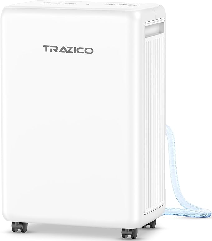 2000 Sq.ft Dehumidifier for Basement, Trazico 30 Pint Dehumidifiers for Home with Drain Hose, Quiet Operation, Intelligent Humidity Control, 3 Modes, 24H Timer, Auto Defrost, for Bathroom Bedroom RV