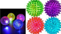 JA-RU Light Up Rubber Spike Balls Fidget Toy (4 Pk) 695-4p