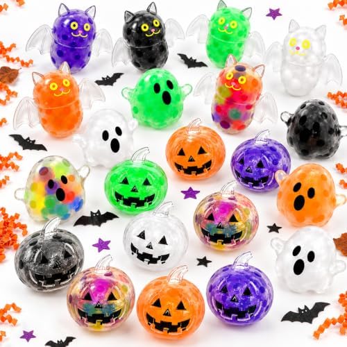 80 Pcs Halloween Mochi Squeeze Balls Bulk Party Favors