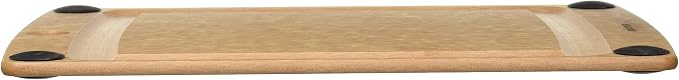 Epicurean All-In-One Cutting Board with Non-Slip Feet and Juice Groove, 11.5" × 9", Natural/Black