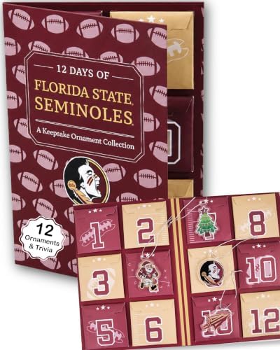 Florida State Merch 12-Day Christmas Ornament Advent Calendar FSU Gift